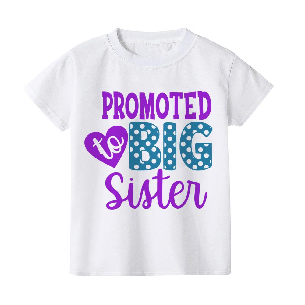 I'm Going To Be A Big Sister T-shirt Baby Announcement Big Sister Sibling Clothes Tops Toddler Rainbow Shirt Girl Kids Clothing