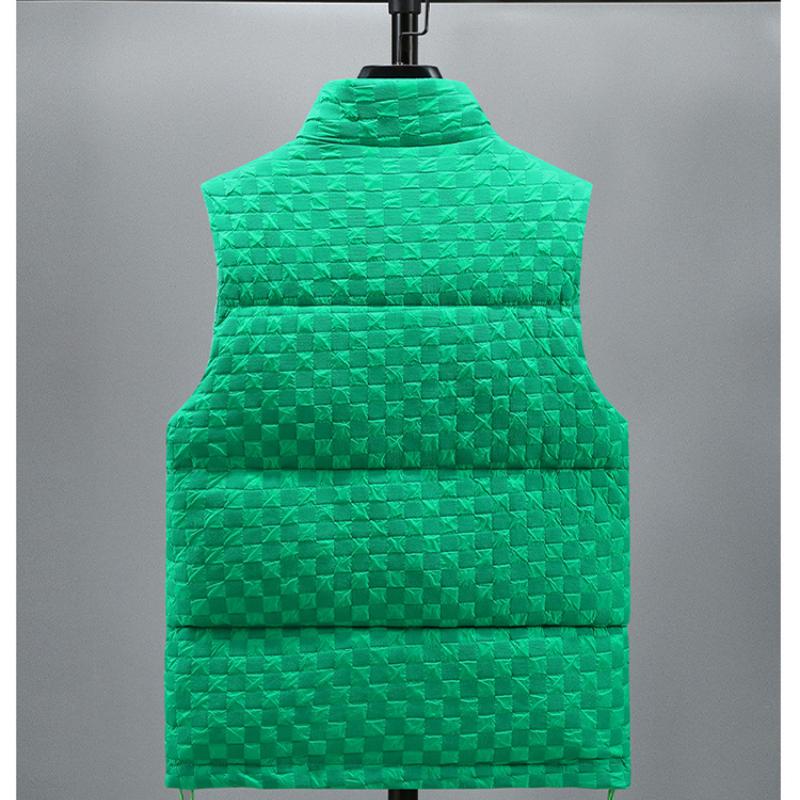 Tide Cotton Waistcoat Men's Autumn and Winter Outer Wear Thickened Warm Cotton Stand-up Collar Couple Vest Cotton Shoulders Horse Jacket