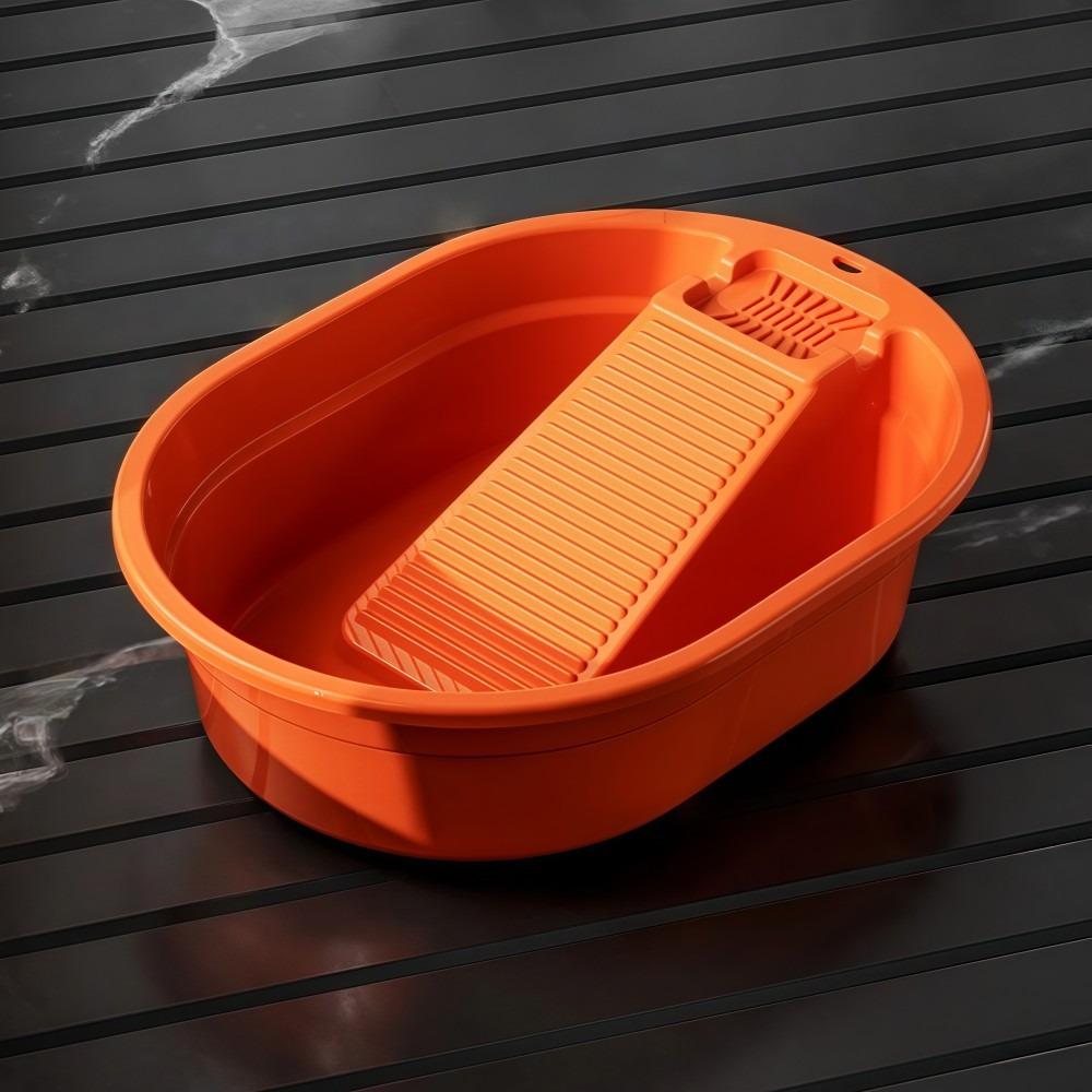 Bassine à laver épaissie en plastique grand bac à lessive pour laver les vêtements à la main