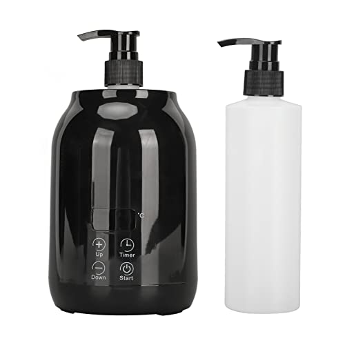 

Lotion Warmer, LED Display Temperature Adjustable Massage Oil Bottle Warmer, with 2 Oil Bottles for Body Lotion, Oil, and Cream, ABS Material, 110-240