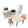 Mini Cottage Dollhouse Kitchen Refrigerator Multistyles Dining Room Ornaments