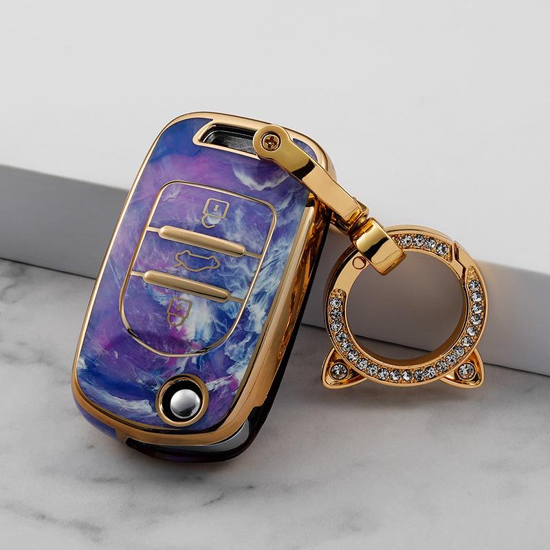 Baojun Autoschlüssel-Tasche für Modelle 510, E200, 530, 730, 560, 310W, 360 - Faltbarer Fernbedienungshalter