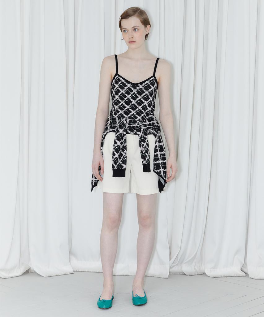 SINOON Flower Pattern Sleeveless (Black)
