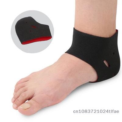 1 Paar Silikon Feuchtigkeitsspendende Gel Fersensocken Schwarz Elastisches Tuch Rissige Trockene Fußhautpflege Schützer Einlegesohlenpolster Socke Anti-Riss