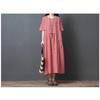 Summer Large-size Women's Checked Dress