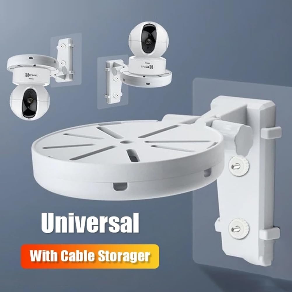 Kakalote Wall Mount Bracket for Indoor Cameras, Small Wall Mount Floating Camera Shelf Universal Camera Stand for Bedroom Kitchen Living Room, No