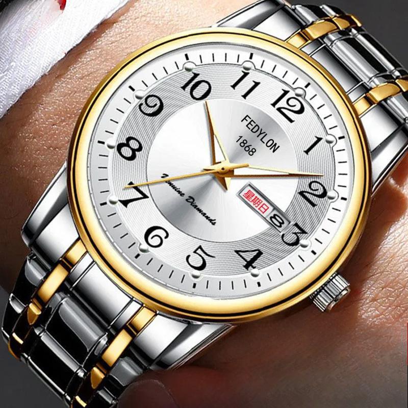 Men's Watches Men's Watches Large Digital Waterproof Quartz Watches for The Elderly Watch