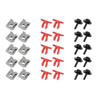 30pcs Engine Splashes Shield Guard Undertray Cover Screw Set Splashes Shield Bolt Nut Clip Set Upgrades for Automotives