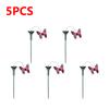 1-5PCS Garden Dancing Ornament Solar Powered Flying Wobble Cute Animal Fluttering Butterfly Ornament Yard Outdoor Lawn Decor