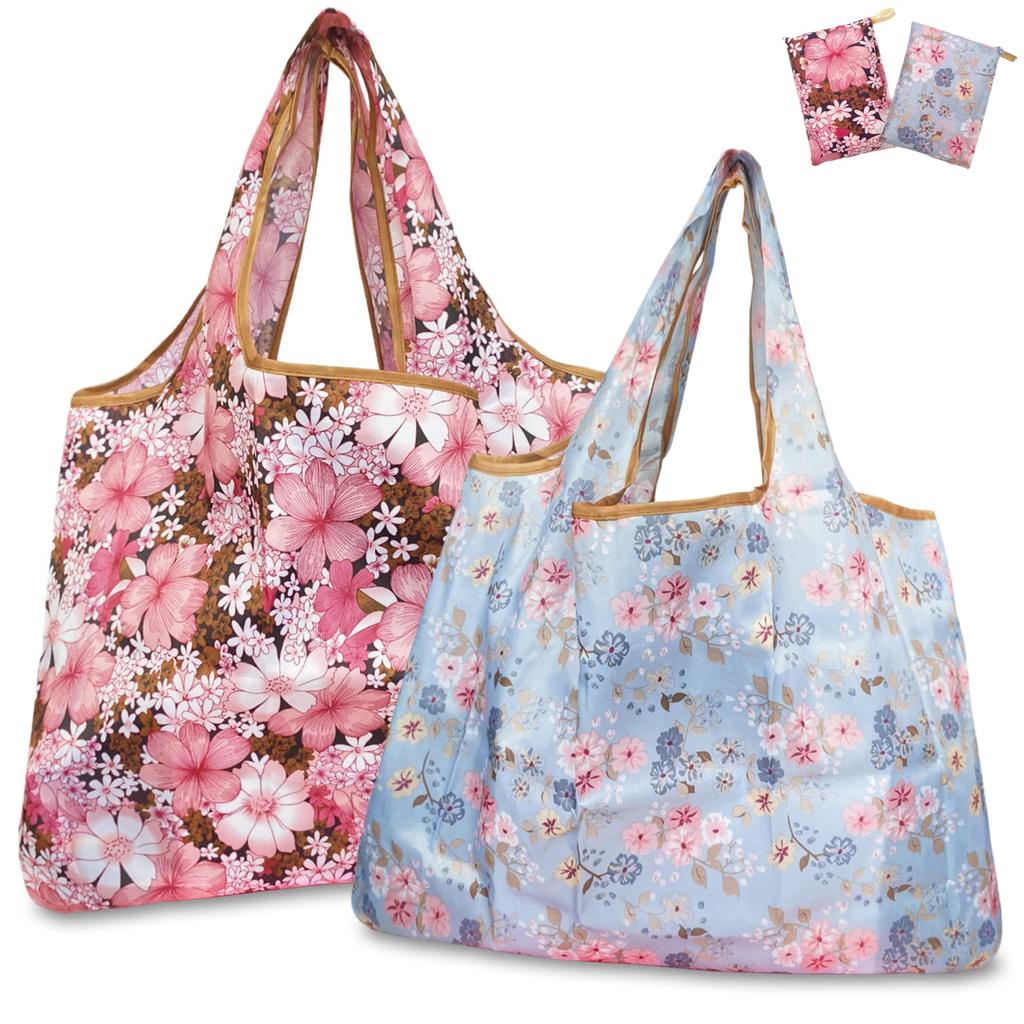 GOKEI Eco Bags 50 x Large Foldable Shopping Convenience Store Waterproof Water and Stain Compact (2-Pack, 67cm, Capacity) Bags, Bags, Material,