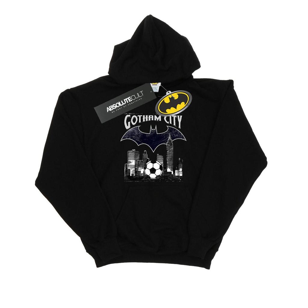 DC Comics Mens Batman Football Gotham City Hoodie