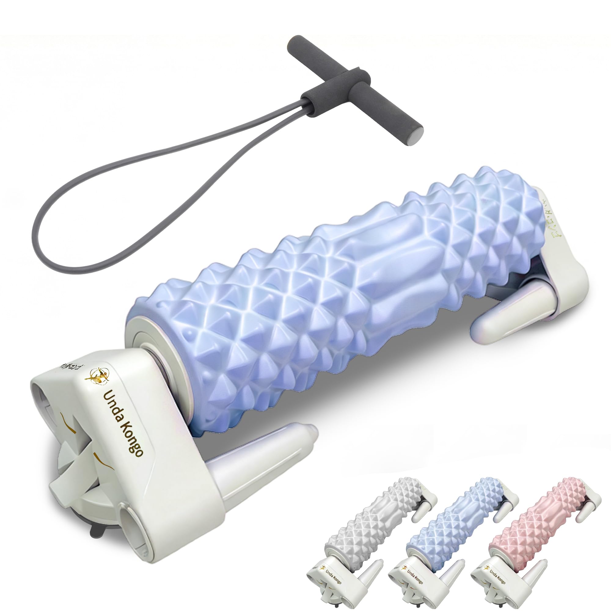 

Foam Roller with Storage Bag, Myofascial Release, Grid Foam Roller, Yoga Roller, Fascia Roller Training, Sports, Shatter-Resistant, EVA Material, Yoga