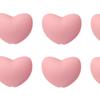 6Pcs Knitting Needle Stoppers Heart Shaped Silicone 3 Mm Hole Knitting Supplies Point Protectors for Crafts Sweater Scarf
