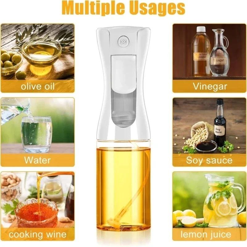Multipurpose Oil Spray Bottle Fit For Cooking And Grilling With Dropper Bottle 200Ml Or 300Ml Glass Or Plastic Sprayer Dispenser