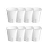 Self Watering Plant Pots Small White Planter with Reservoir Translucent Inner Pot Cotton Wick Planters for Violet Cuttings Seedlings Propagation