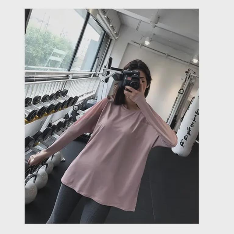 Women's Long-Sleeve Quick-Dry Yoga Top