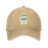 Mustard Mayo Ketchup Washed Denim Cap Casual Baseball Caps Adjustable Hat Summer Unisex Baseball Hats