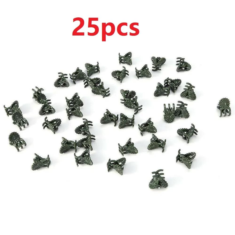 

25/50 шт. зажим для стебля орхидеи, пластиковые зажимы для поддержки растений, вертикальный зажим для веток, зажимы для поддержки садовых растений