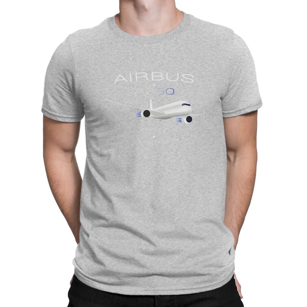 Funny Aircraft Modern T-Shirt Men Crewneck Pure Cotton T Shirt Airbus Short Sleeve Tees Gift Idea Clothes
