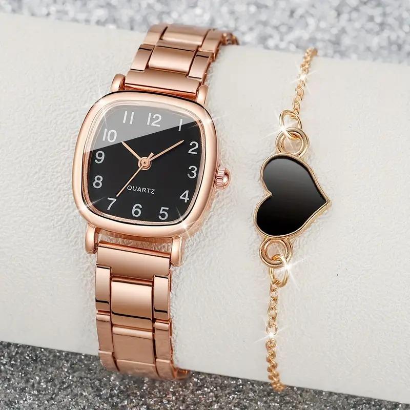 Stainless Steel Belt Watch Women s Watches Quartz Wristwatch for Women Bracelet Fashion Jewelry Italian Charm Link Watch Watch and bracelet