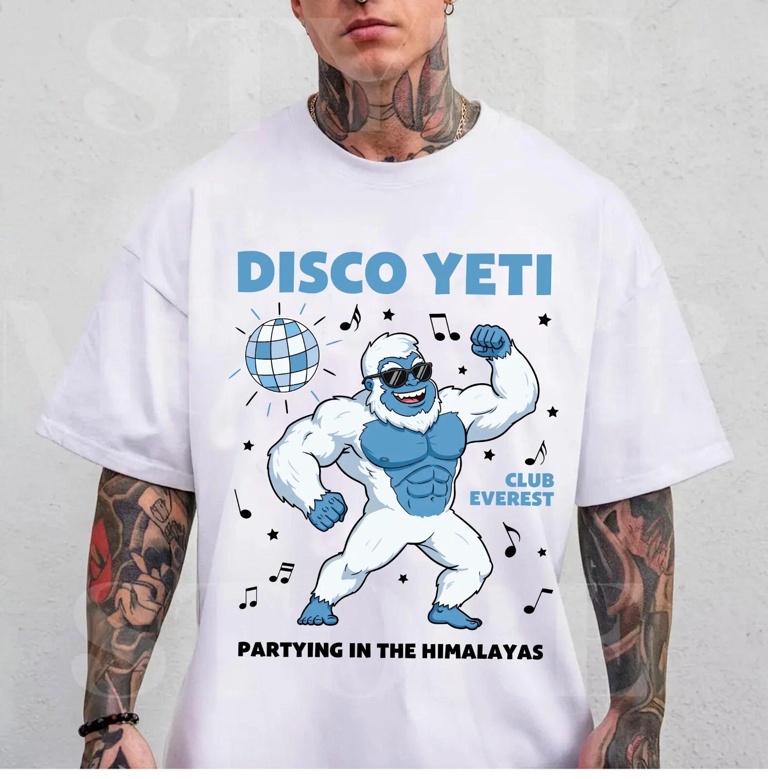 Disco Yeti Expedition Everest, Disney Club Everest Unisex Adult Kid Tee S