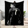 Ronaldo's Legendary Number 7 Blanket Comfortable Suitable for Bedding Chair Couch for All Occasions Stylish Decor Gift for Travel Home Birthdays
