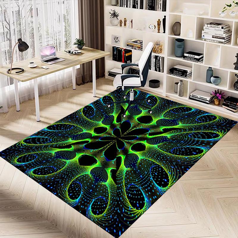 1 szt. Dywan podłogowy z wzorem abstrakcyjnym, bardzo duży, antypoślizgowy, do biura, domu, sypialni, studia, dywan na dużą powierzchnię, dywan do wnętrz, żywe kolory