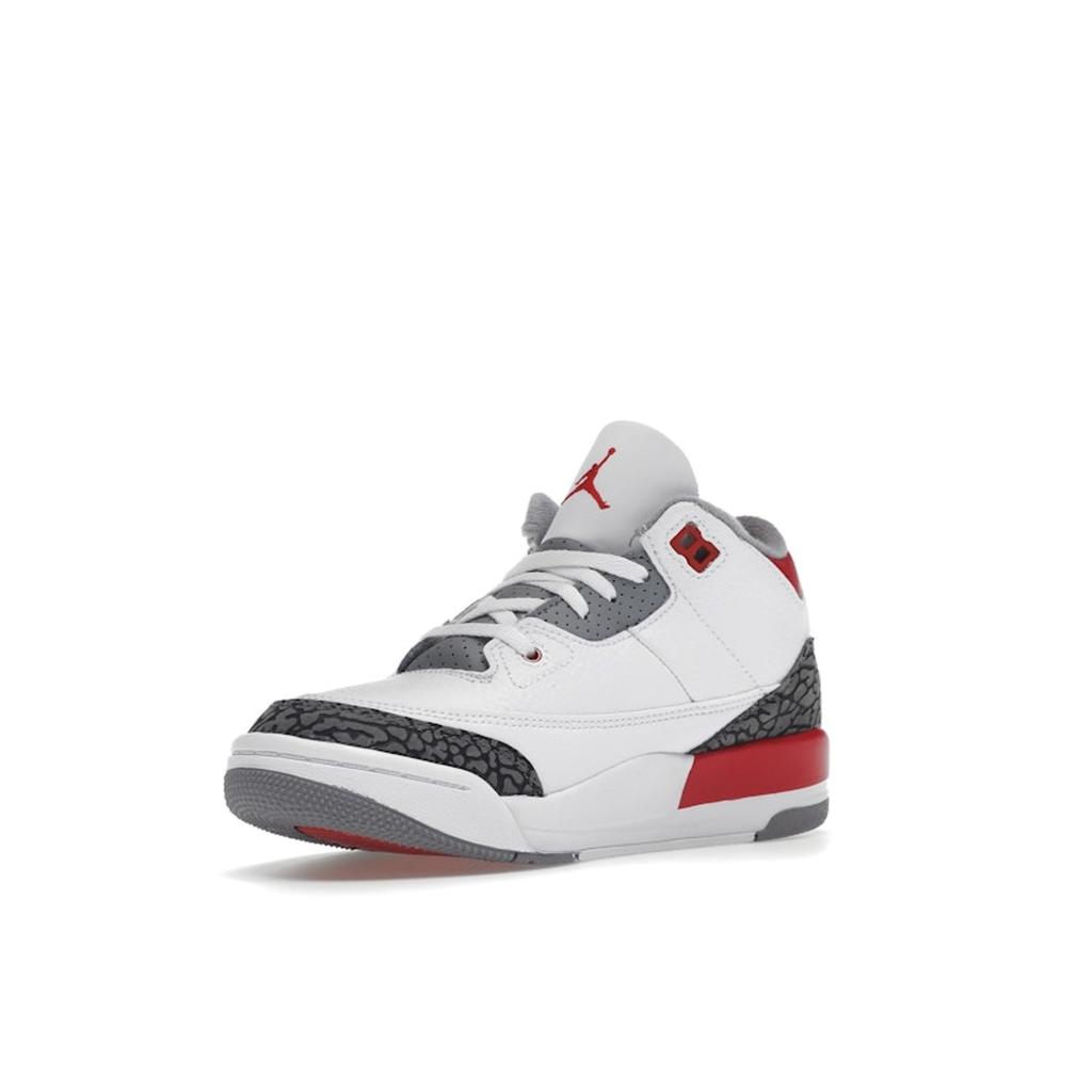 Air Jordan 3 Retro PS Fire Red 2022 Dětské tenisky Bílá Cementově šedá Černá DM0966-160