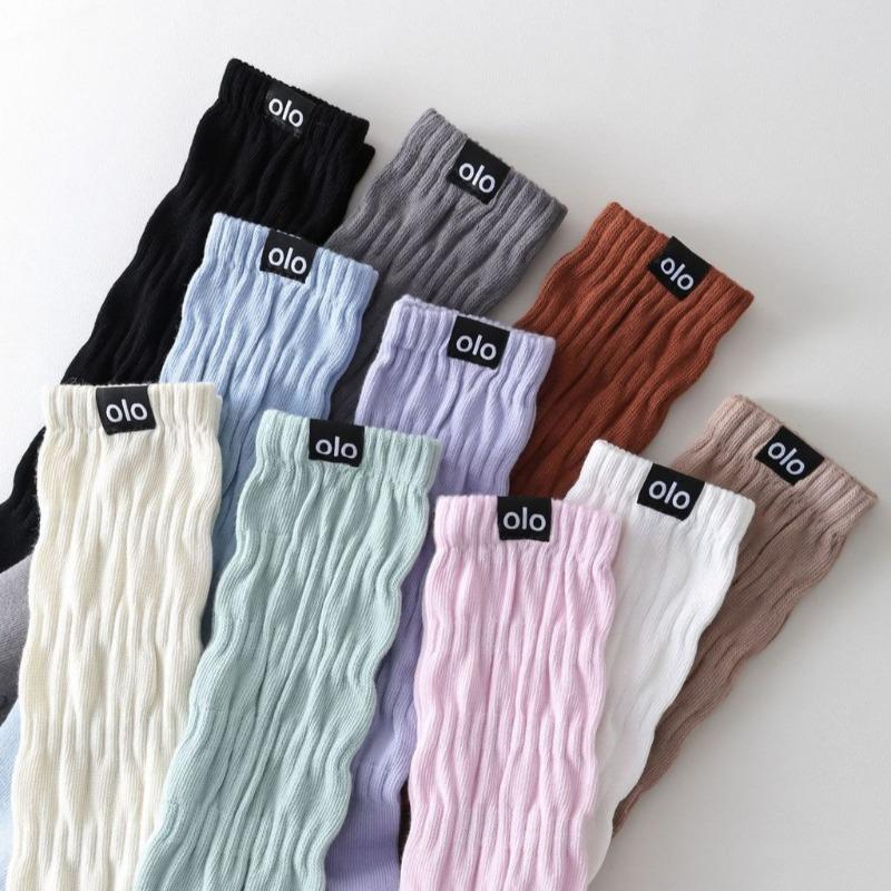 Womens Long Crew  Non Slip Yoga Socks For Dance Pilates Trendy Slouch For Outdoor Sports