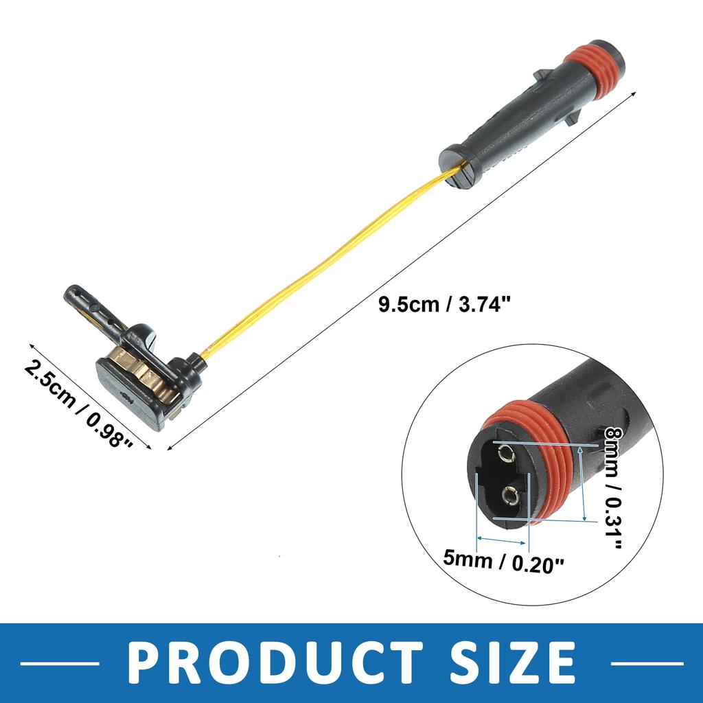 A ABSOPRO Front Rear Disc Brake Pad Wear Sensor 2115401717 for Mer cedes-Be nz S500 2000-2006 4 pcs