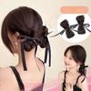 Fake Hair Braided Chignon Ribbon Bow Hair Clip Bun Fashion Hair Donut Bun  Women