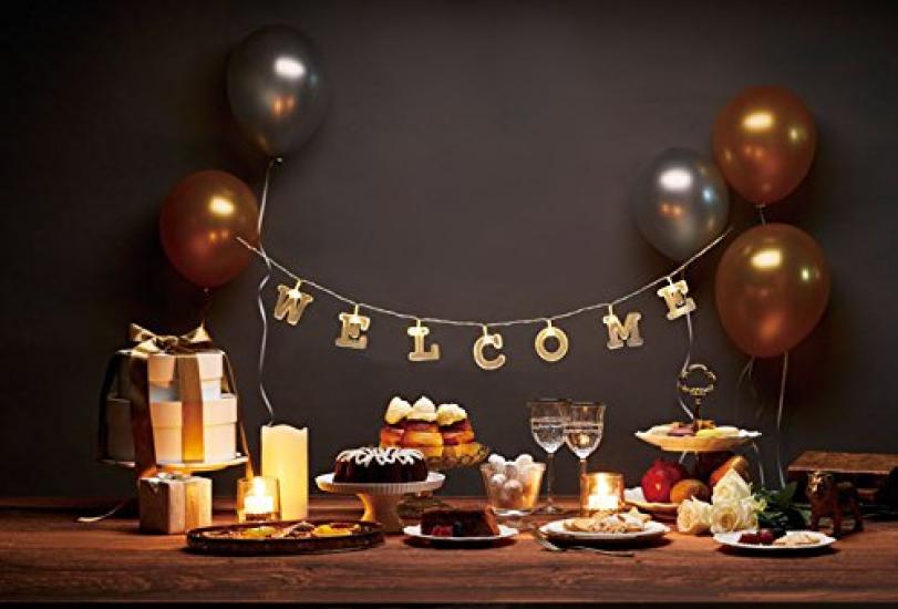 BRUNO Alphabet Garland Light White Idea International BOA038-WH