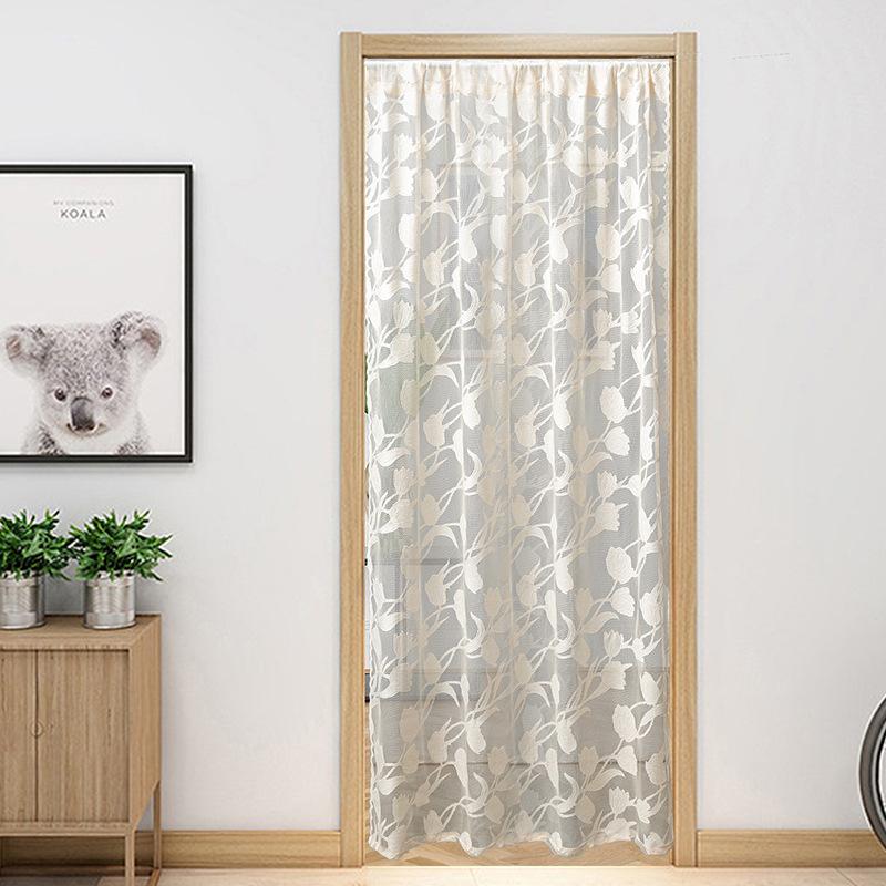Door Curtain Princess Wind Dream Screen Curtain Balcony Living Room Study Dining Room White Window Screen Door Curtain Partition