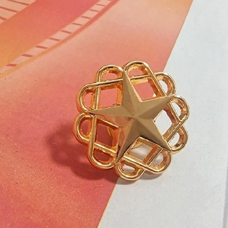 Multipurpose Hollow Star Brooch Pin Jewelry Statement Pieces for Casual Outfits and Formal Gatherings Daily Wear