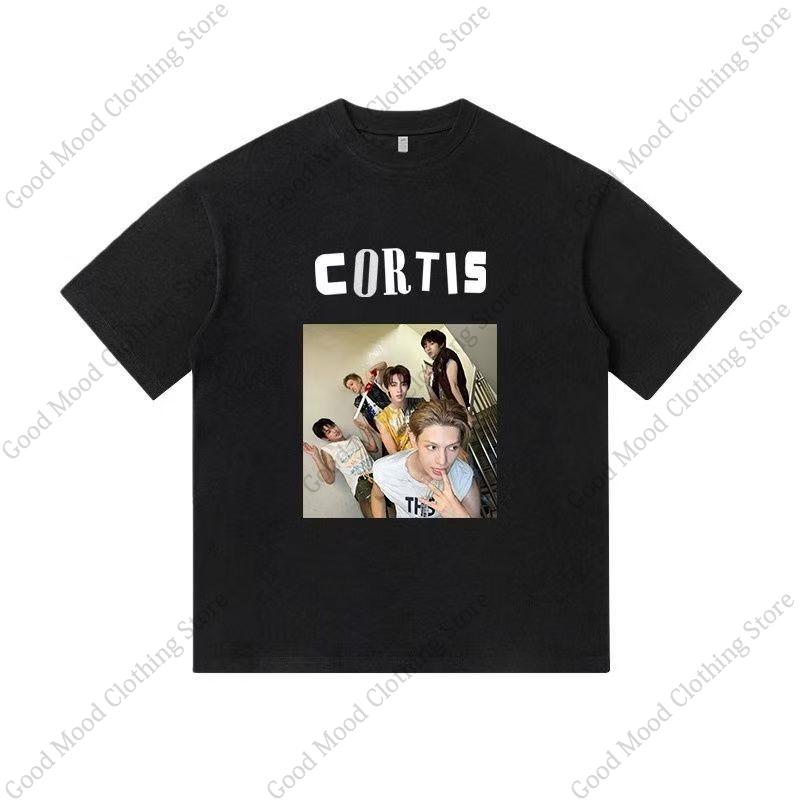 CORTIS T Shirt KEONHO JUHOON SEONGHYEON Print Tshirt Kpop Streetwear Fashion Fans Unisex Women Cotton Summer Short Sleeve Tee Tops
