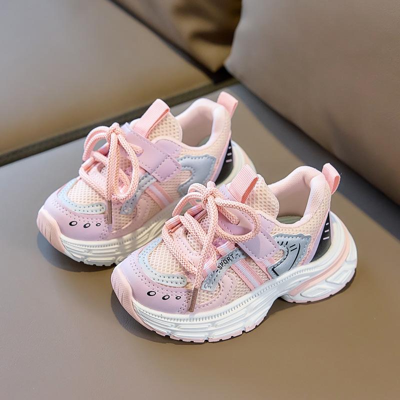 Children's Sports Shoes with Mesh Ventilation - Baby Walking Shoes for Boys and Girls
