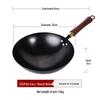 Zhuchuang Jingpin 32cm Hammered Iron Non-Stick Stir-Fry Wok