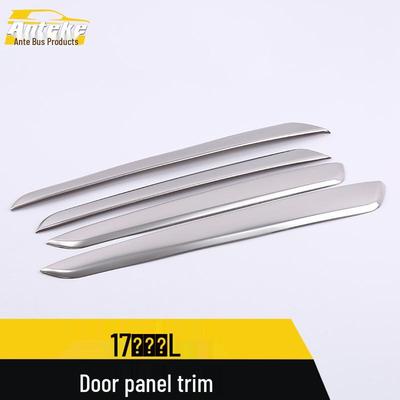 Fits 2017-2022 Tiguan L: Door Panel Trim & Body Bright Strip Bumper Edge Anti-Scratch Sticker