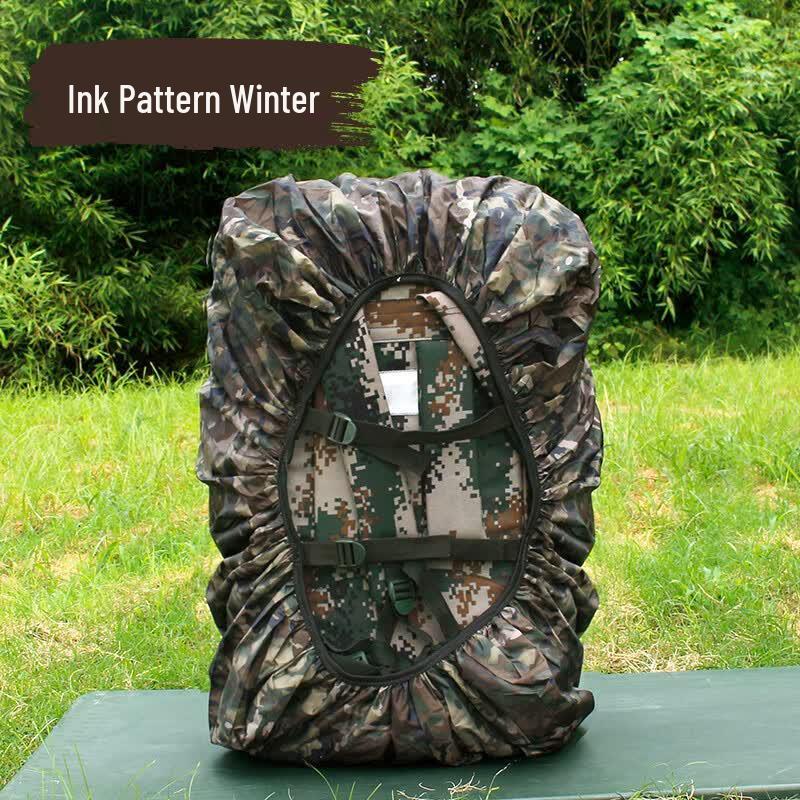 Xujian 75L Ink Pattern Backpack Rain Cover