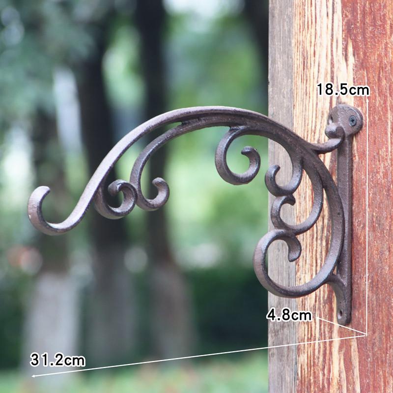 Retro Cast Iron Bird Wall Hooks & Hangers for Baskets & Lanterns