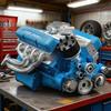 Engine V8 Decorative Item, High-end Model, Office Decoration, Creative Resin Handicraft
