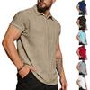 Herr Kortärmad Krage T-shirt Casual Kavajtopp