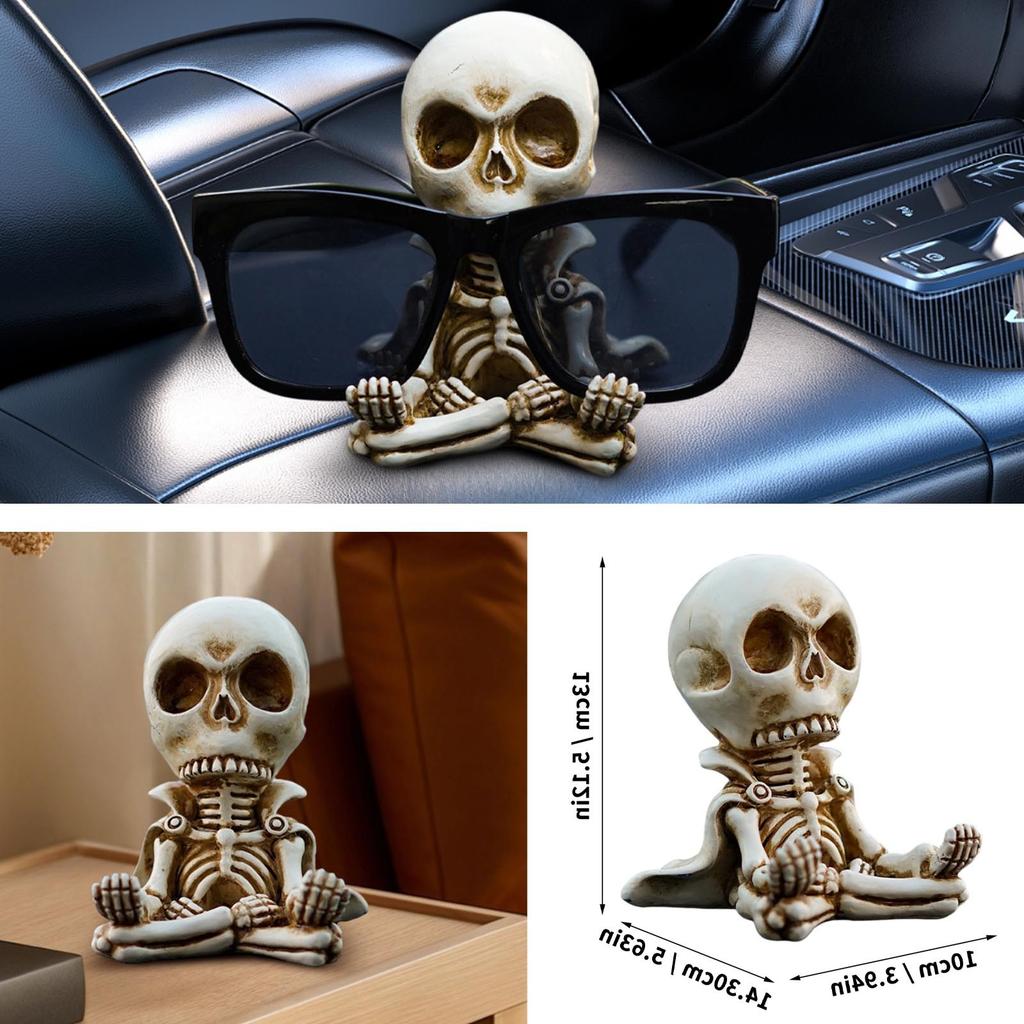 Furchteinflößende Umhangmeditation Kleine personalisierte Desktop-Ornament Auto Harzpuppe Halloween-Dekoration