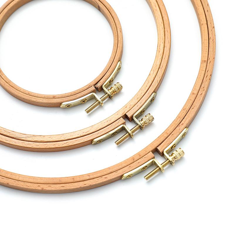 1PC Needlework Wooden Frame Embroidery Hoop Hoop Ring Beech Sewing Tools Sewing Manual Tool