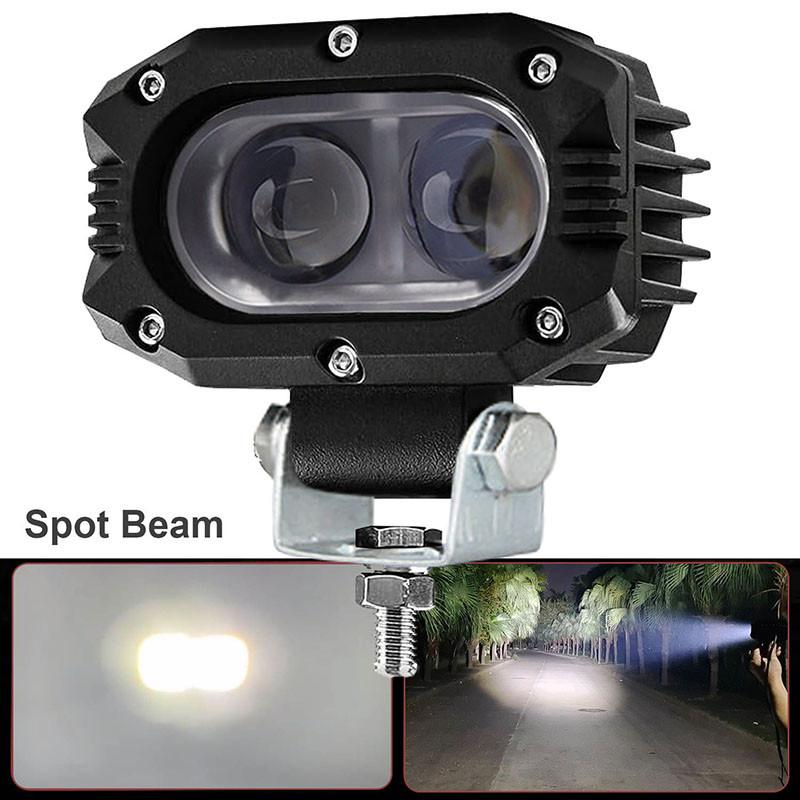 

1/2 шт. противотуманные фары для мотоцикла, светодиодные вспомогательные противотуманные фары, желтые, белые, дальнего света, рабочие фары, универсальные для грузовиков SVU UTV Style A -1pcs