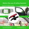Emergency Window Breaker Tool For Vehicle With Ergonomic Design For Safe Use Ensures Passenger Safety During Emergencies