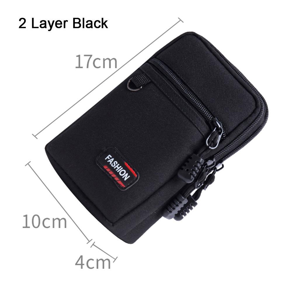 1Pcs 7 Inch Belt Waist Bag Wear-resistant Mobile Phone Bag Durable Phone Pouch  for Outdoor Camping