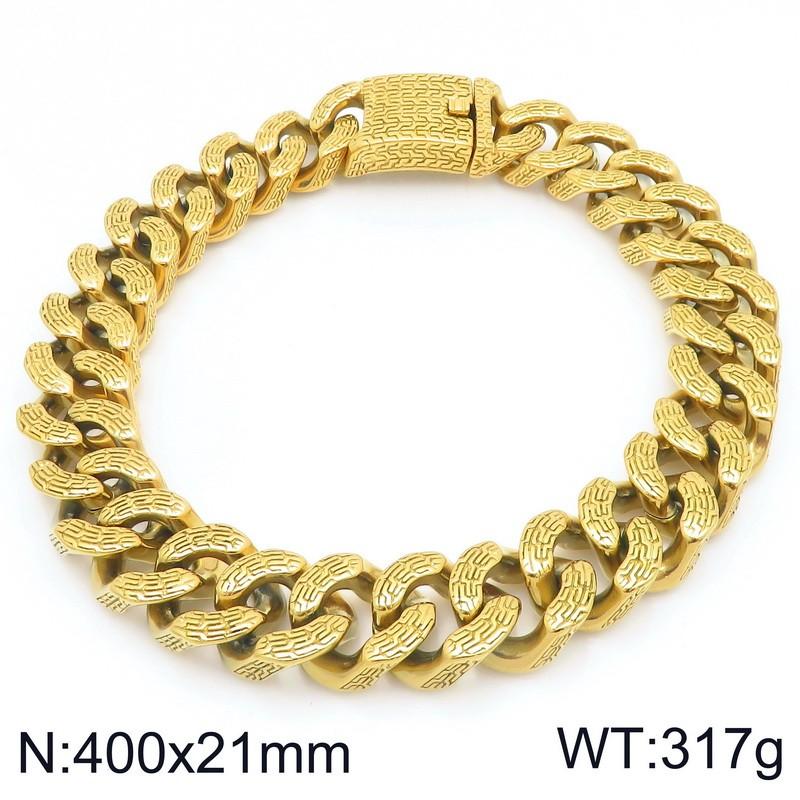 31/21 MM Szeroki Wysokiej Jakości Gruby Łańcuch Kubański Choker Damski Punk Męski Vinatge Stal Nierdzewna Kółko Naszyjnik Dominująca Biżuteria