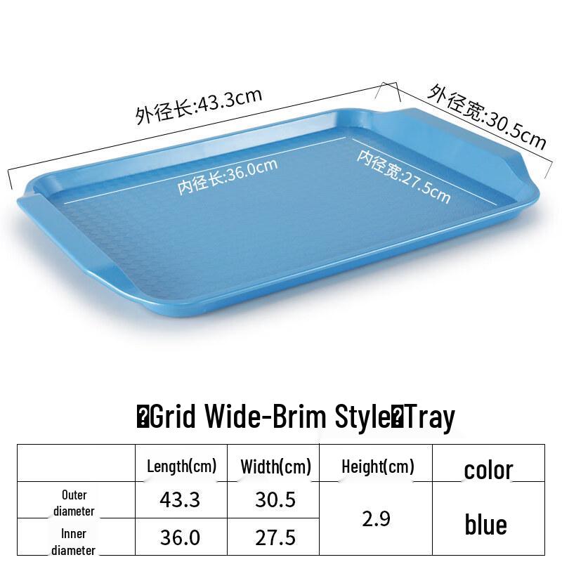 Rectangular Plastic Serving Tray