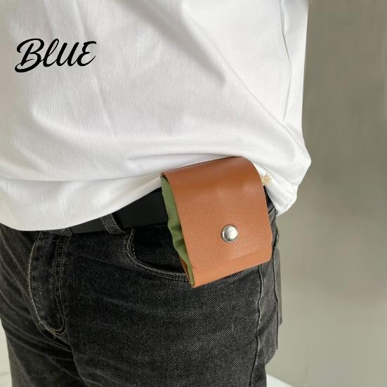 Sac de cueillette mains libres Sac de glanage pliable avec ceinture Toile et cuir PU Ceinture de taille réglable Pochette pour fruits et légumes Pliable